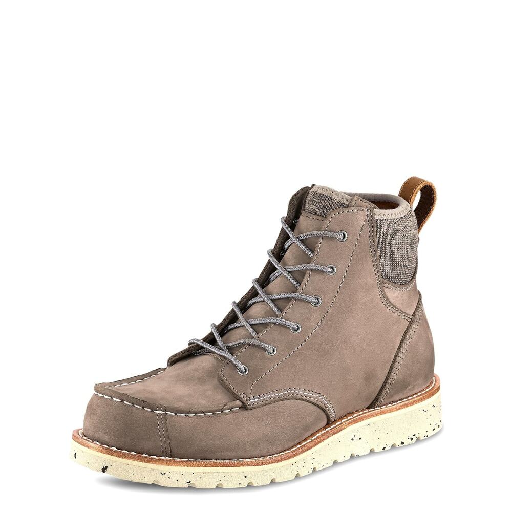 IRISH SETTER, SETTER FIFTY, WOMEN'S, 6", CASUAL BOOT, GRAY/WHITE, 10 B (MEDIUM)